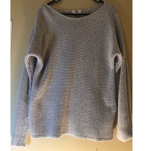 Nice Old Navy Like New Waffle Light Gray Sweater