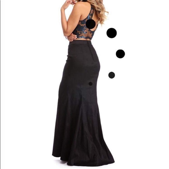 Windsor prom floral two piece dress - Picture 2 of 7