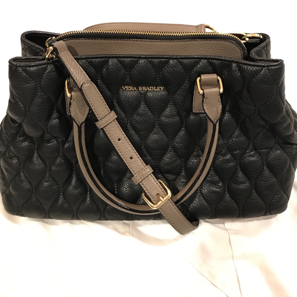 Vera Bradley Leather Edie Satchel