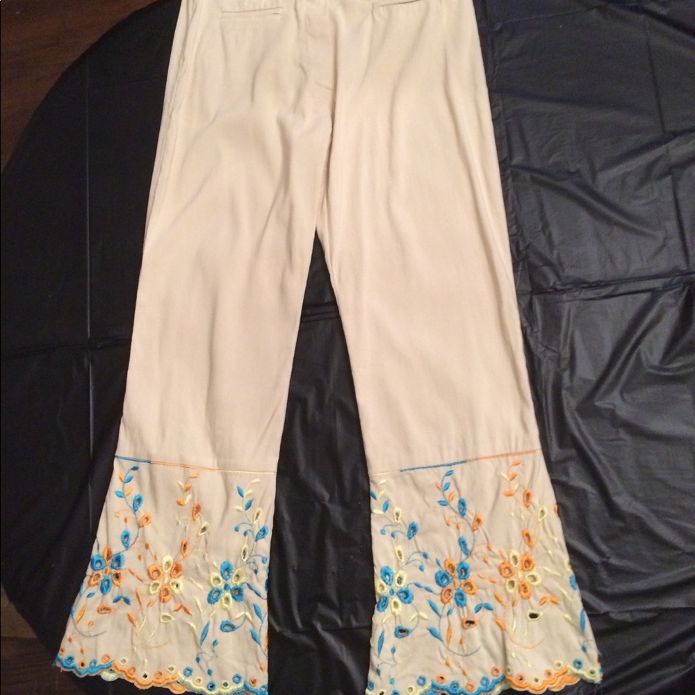 Embroidered Pants by Amnesia Paris