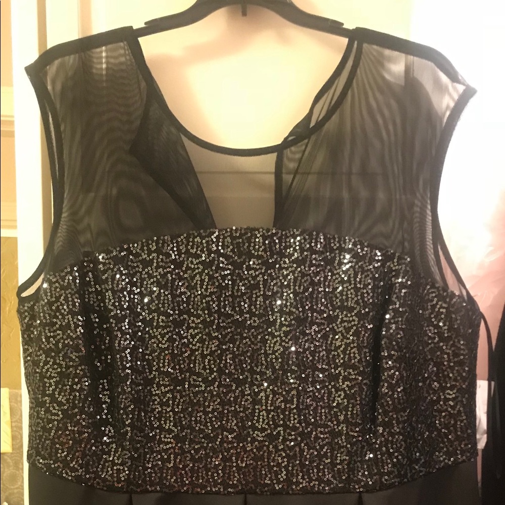 Black Sequin dress Plus Size 22w