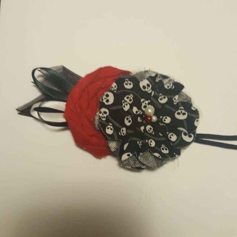 "Day of the dead" themed hair band