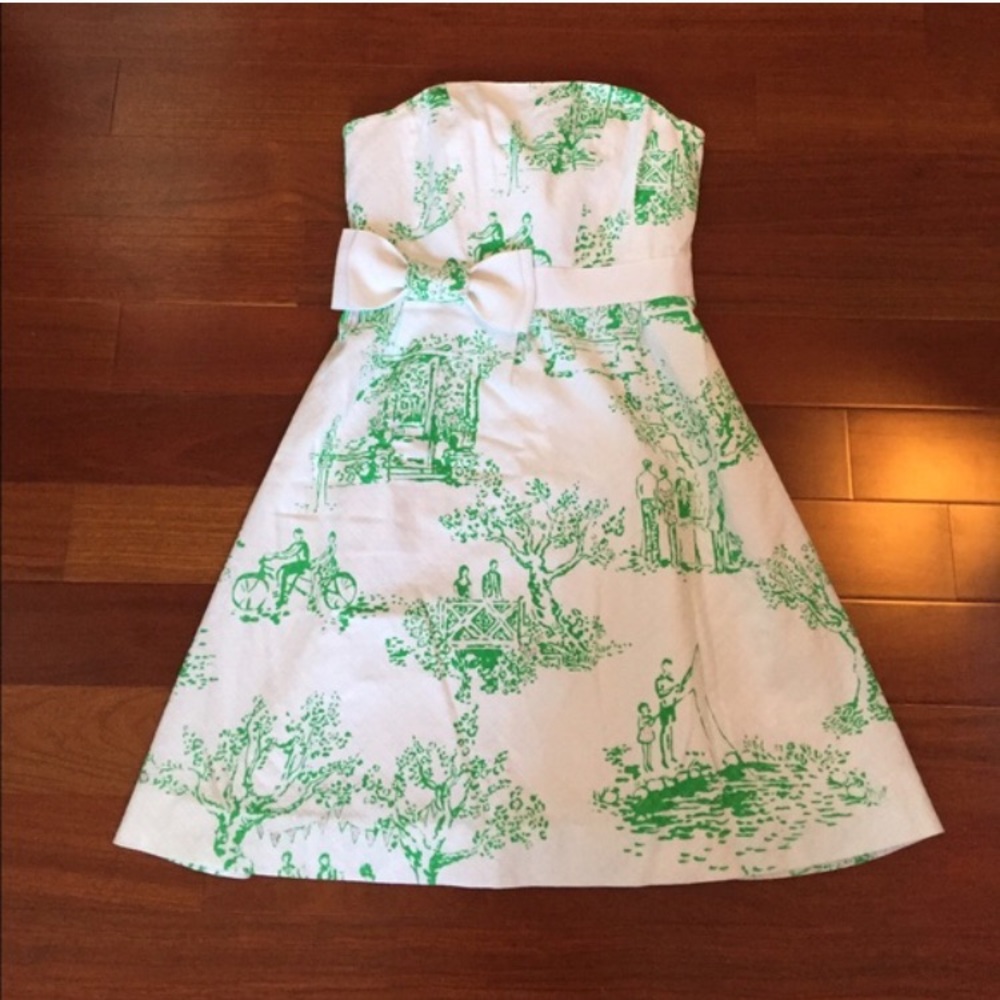 Lilly Pulitzer Strapless Dress reposh