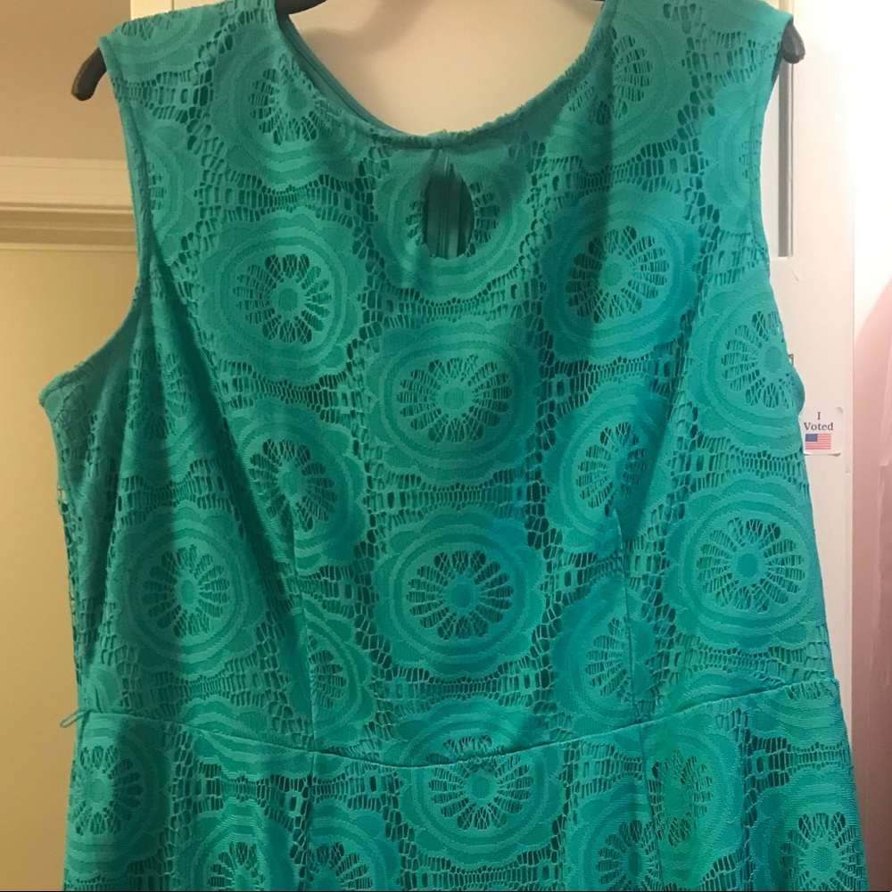 Turquoise Plus Size Dress