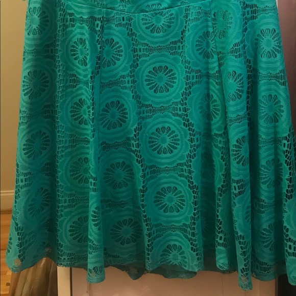 Turquoise Plus Size Dress - Picture 2 of 3