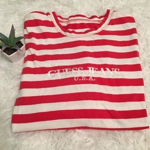 RARE GUESS Jeans U.S.A. red Shirt // A$AP