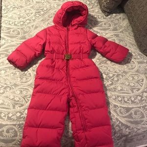 Ralph Lauren hot pink snowsuit 24 mo