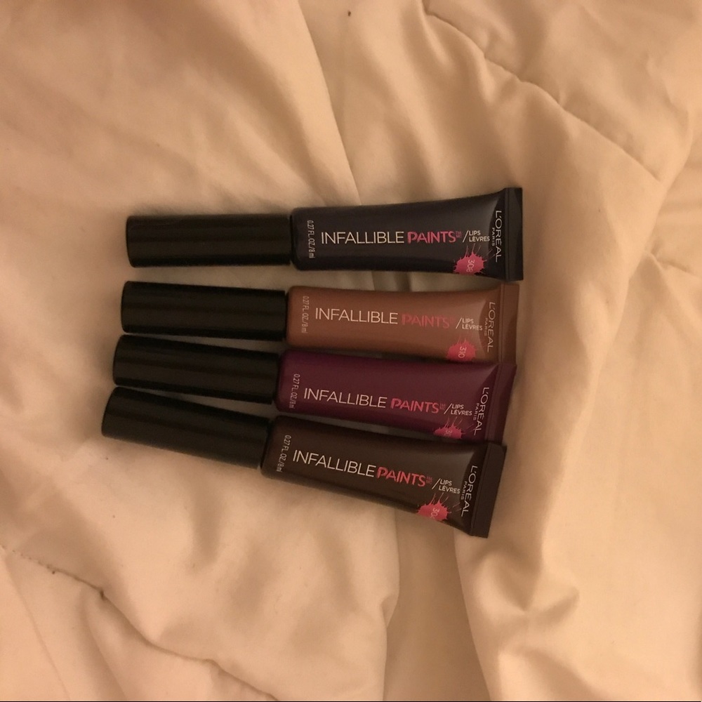 L’oréal Infallible Lip Paints Lot (4)