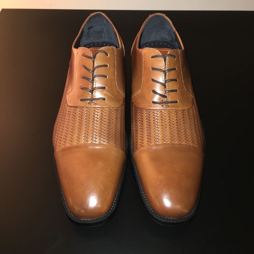 TICKET BALANCE EMBOSSED LEATHER OXFORD