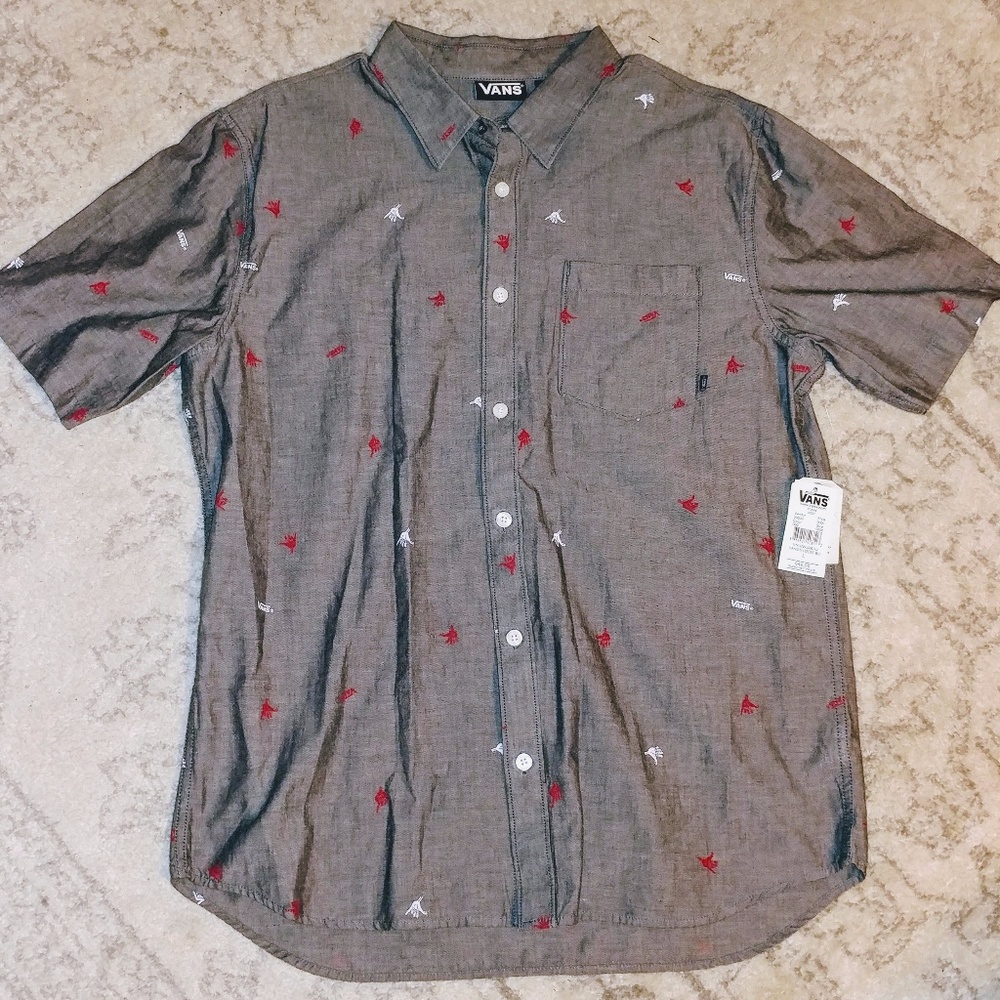 Mens Large 🤙🏻 Vans Button Up