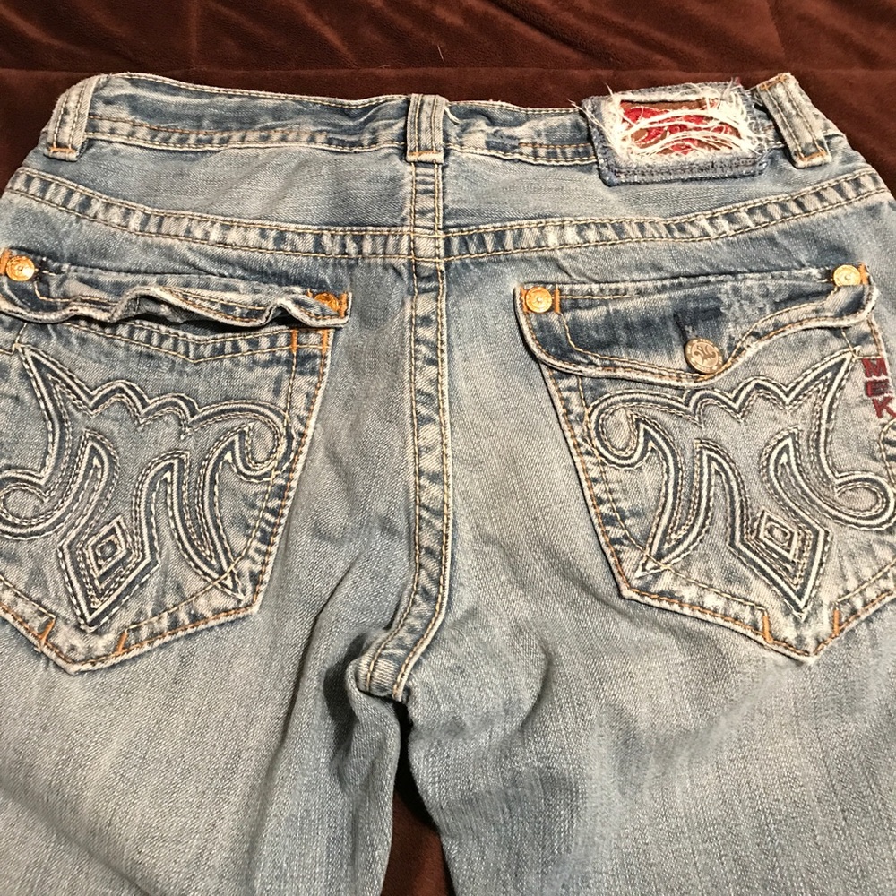 Mens MEK jeans, light blue denim