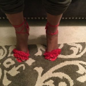 Ankle Strap Sexy Red Heels