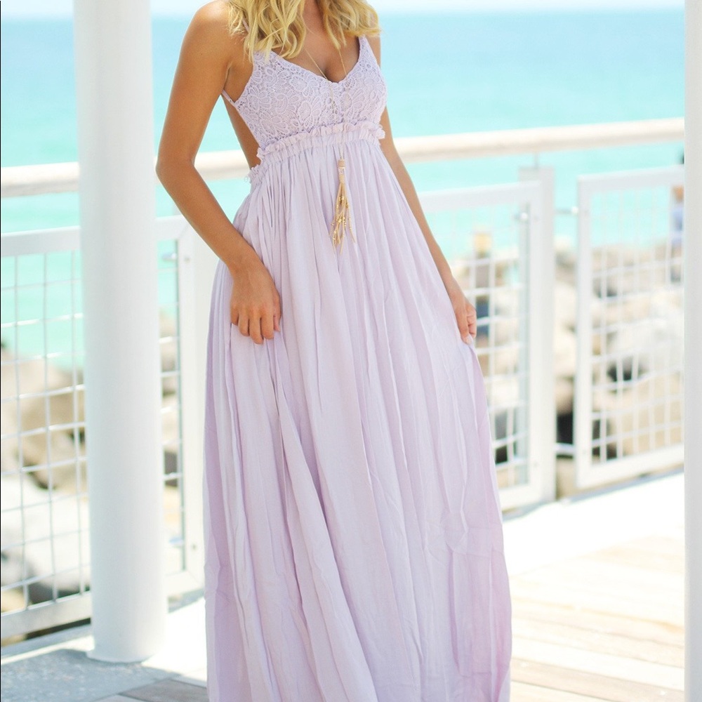 Lavender Backless Maxi - image 1