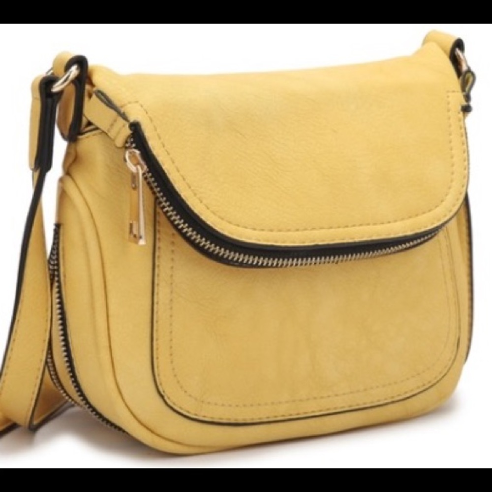 Yellow Crossbody purse.