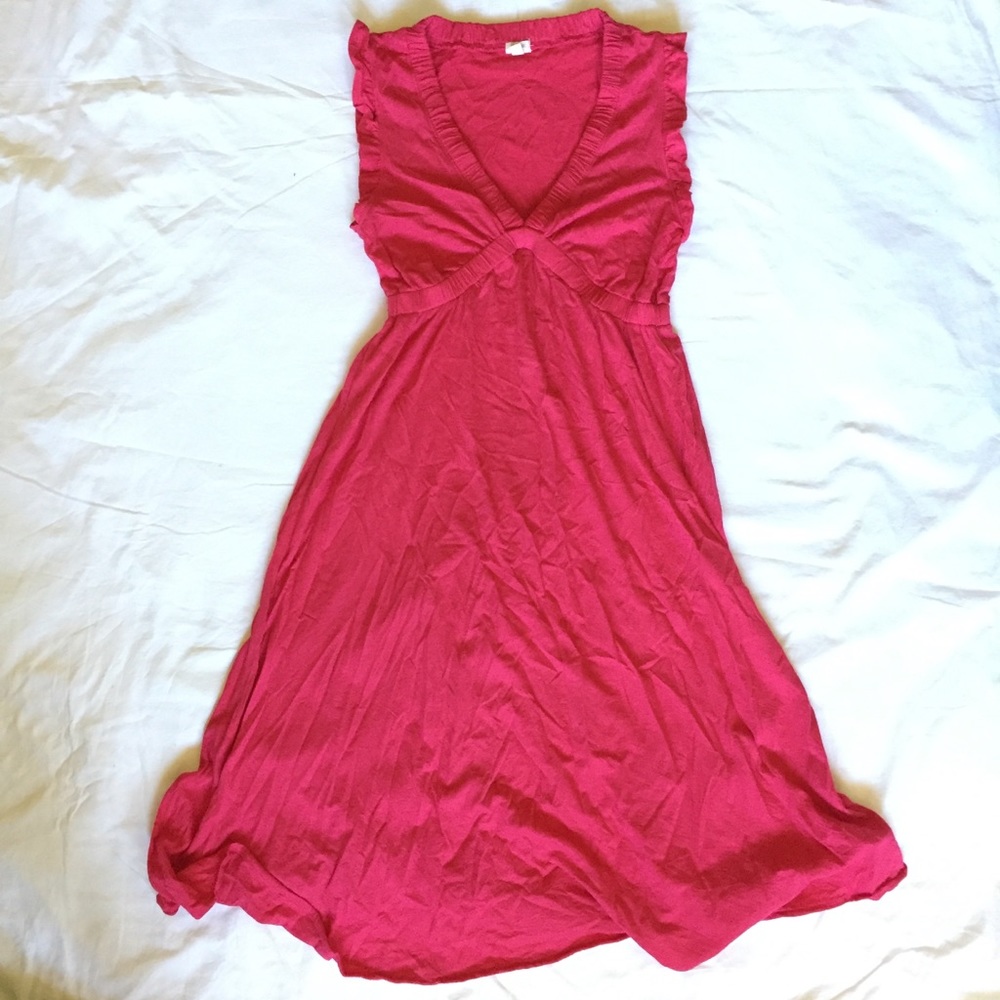 JCrew sleeveless ruffle dress