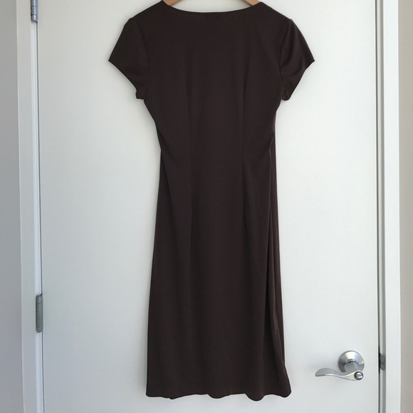 BCBG Faux Wrap Dress with side slit - Picture 4 of 6
