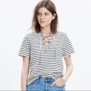 ⬇️ Price Firm Madewell lace up top