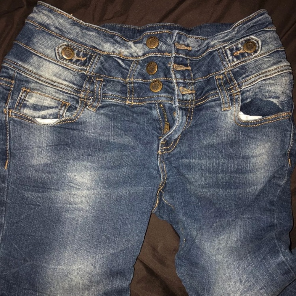 Blue denim woman’s jeans