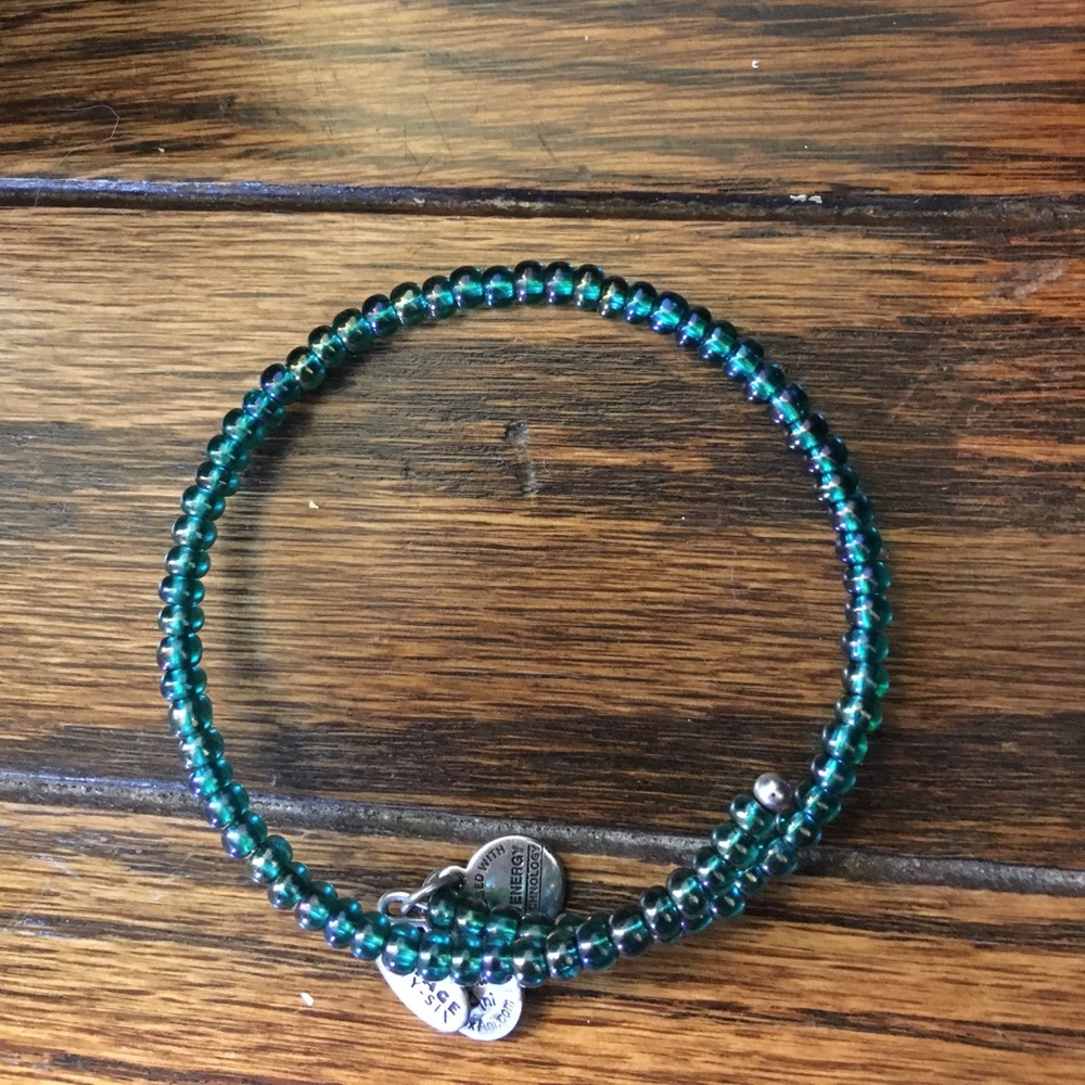 Alex & Ani teal bracelet