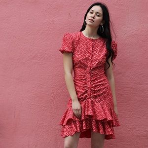 Red Ruffle Dress