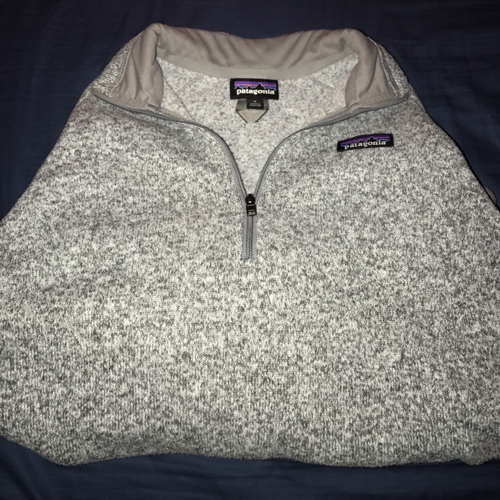 Grey Patagonia quarter zip