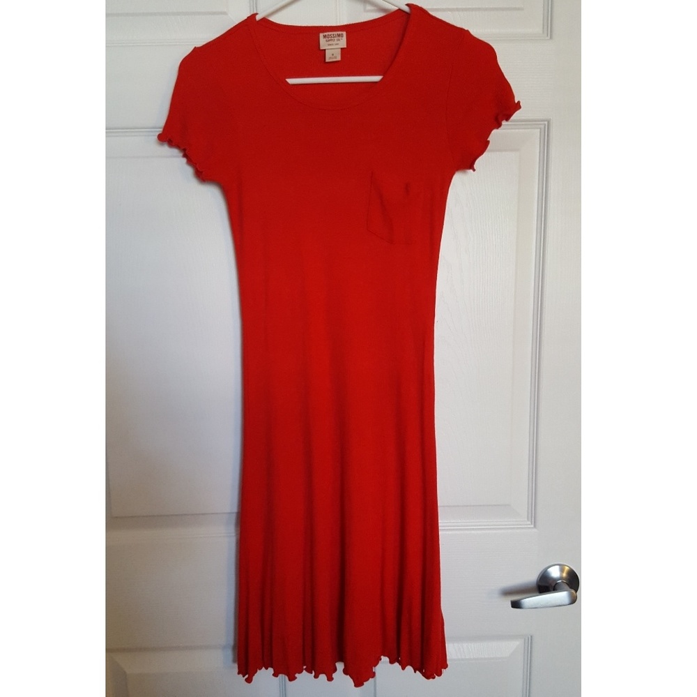 Red swing dress