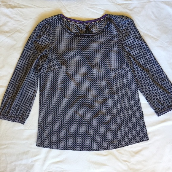 JCrew scalloped cutout dot print blouse - Picture 4 of 6