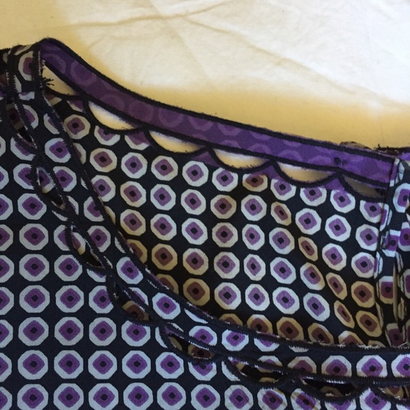 JCrew scalloped cutout dot print blouse - Picture 5 of 6