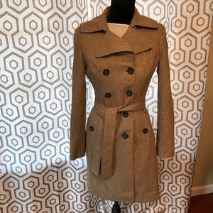 Fall trench in a great plaid that is timeless