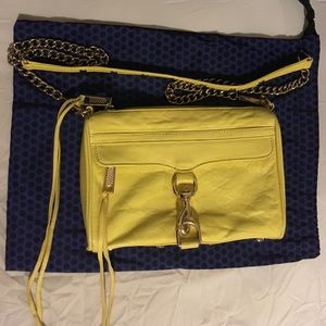 Yellow mini-MAC, gold hardware.