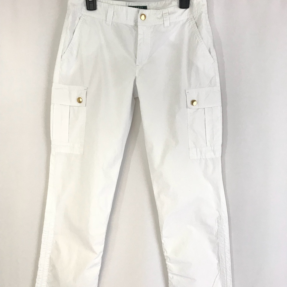 Lauren by Ralph Lauren White Casual Pants