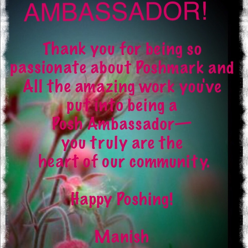 POSH AMBASSADOR!! SO EXCITED