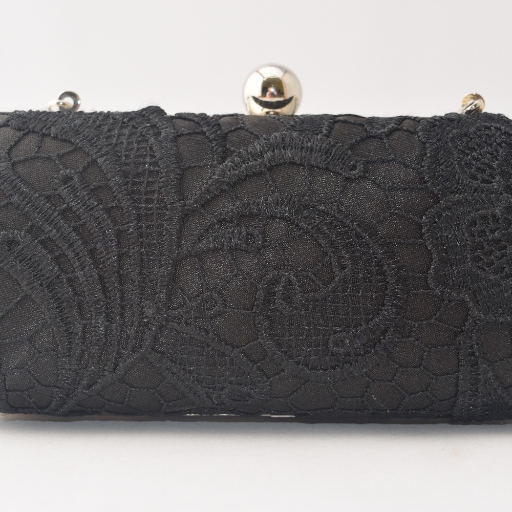 BEAUTIFUL black evening bag