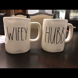 Rae Dunn mugs - Wifey & Hubby set