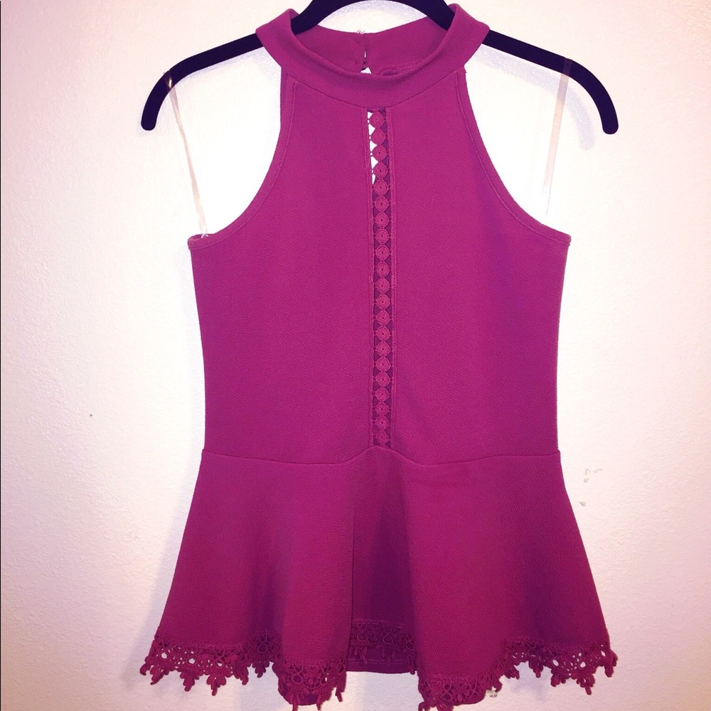 NEVER WORN Mauve-Pink Halter Top