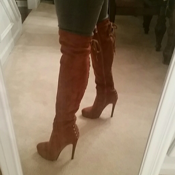 Cognac |Thigh High Boots| - Picture 4 of 7