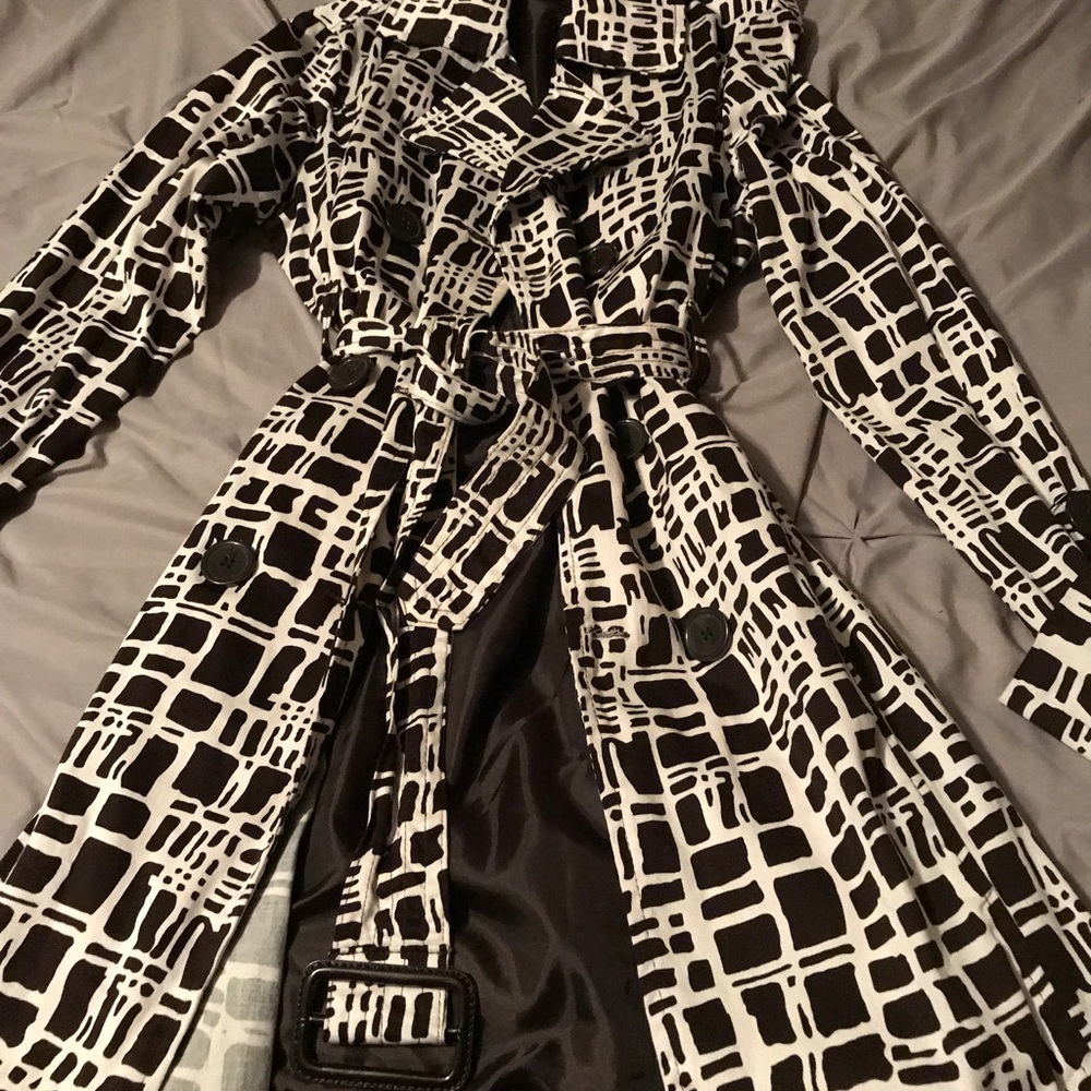 Brown and white dress jacket