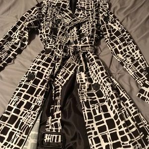 Brown and white dress jacket