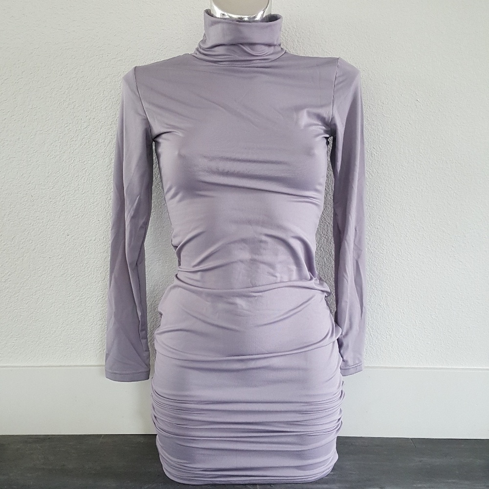 Purple Mint Long Sleeve Midi