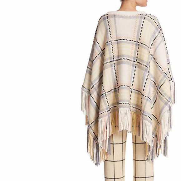 CHLOE Wool-Cashmere Poncho - Picture 4 of 6