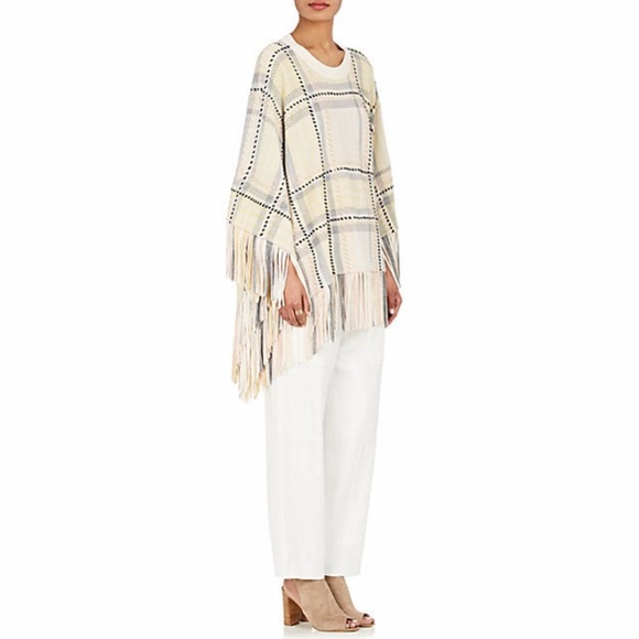 CHLOE Wool-Cashmere Poncho - Picture 2 of 6