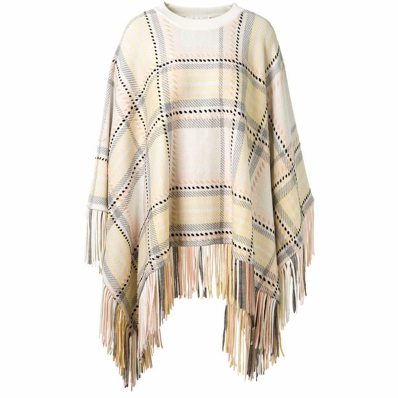 CHLOE Wool-Cashmere Poncho - Picture 3 of 6
