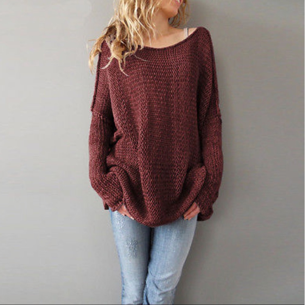 Burgundy Sweater