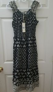 NWT black and white print dress