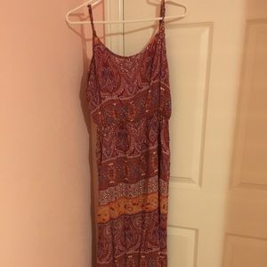 FOREVER 21 - Pink printed maxi dress