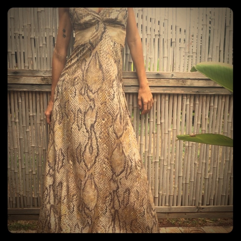 amazing snake print dress