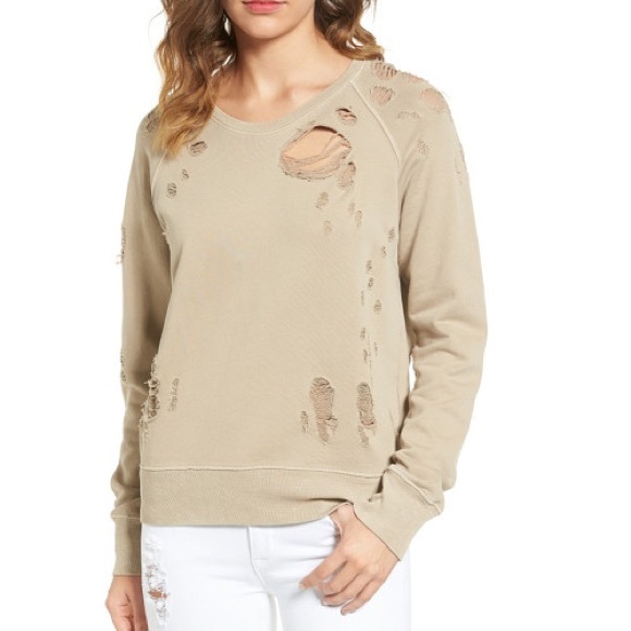 Sincerely Jules Destroyed Cotton Sweatshirt - Picture 3 of 7