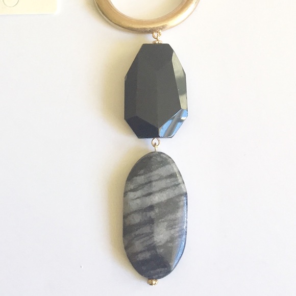 Grey and Black Stone Necklace - Picture 3 of 3