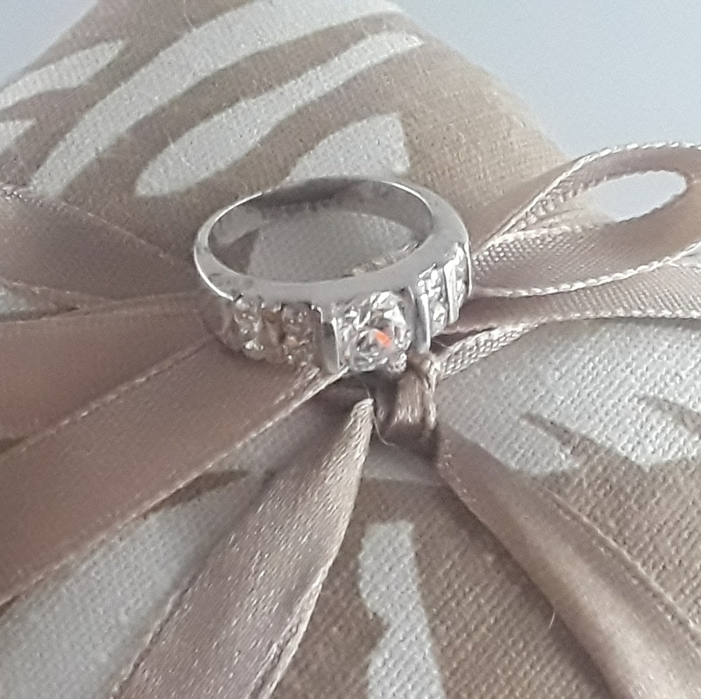 Silver CZ Band
