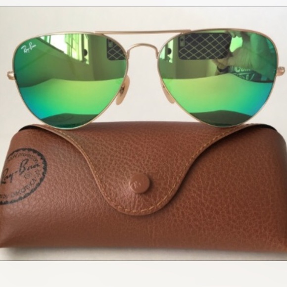 Ray ban aviator gold frame/green mirror lens - Picture 5 of 5